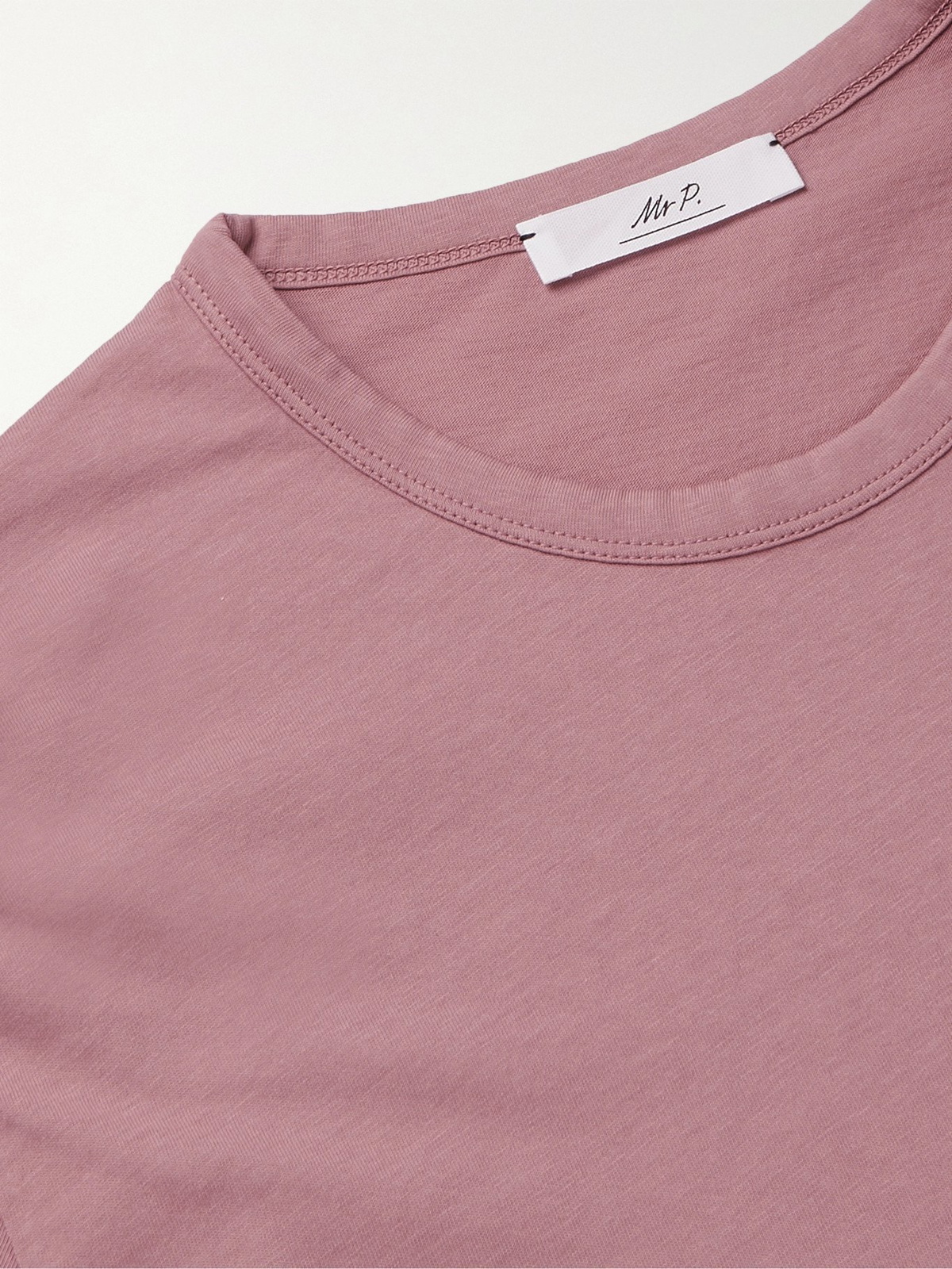 MR P. - Garment-Dyed Cotton-Jersey T-Shirt - Pink Mr P.
