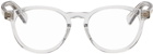 Bottega Veneta Gray Round Glasses