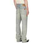 AMIRI Blue Straight Flare Jeans