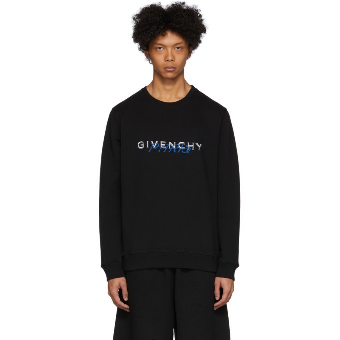 Photo: Givenchy Black Calligraphic Print Sweatshirt