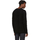 Fendi Black Embossed Wool Forever Fendi Sweater