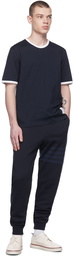 Thom Browne Navy 4-Bar Lounge Pants