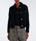'S Max Mara Wool and cotton-blend jersey jacket