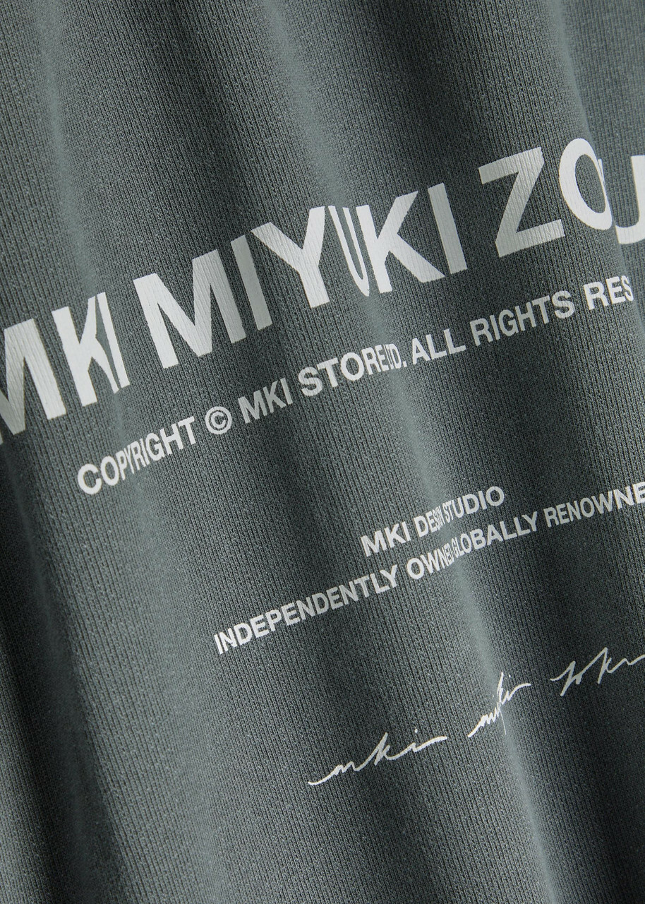 Mki Miyuki Zoku Design Studio Logo-print Cotton-blend Sweatshirt Black Other