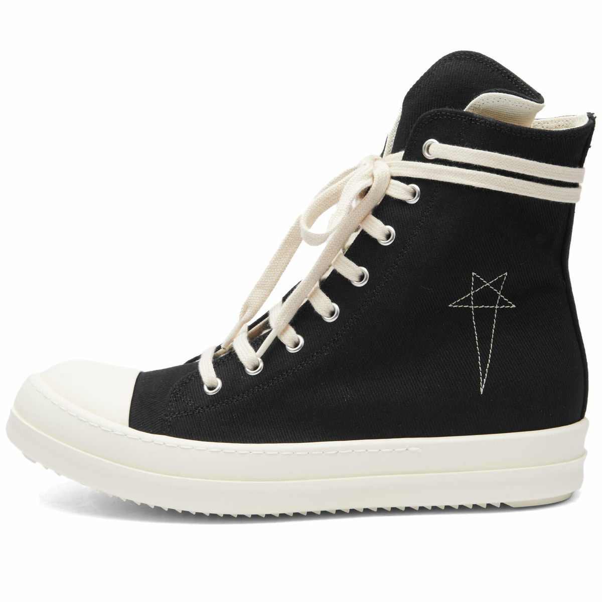 Rick Owens DRKSHDW Women's Hi-Top Top Sneakers in Black