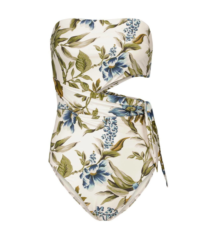 Photo: Zimmermann Aliane floral bandeau swimsuit