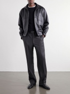 Stòffa - Straight-Leg Wool And Cashmere-Blend Flannel Trousers - Gray