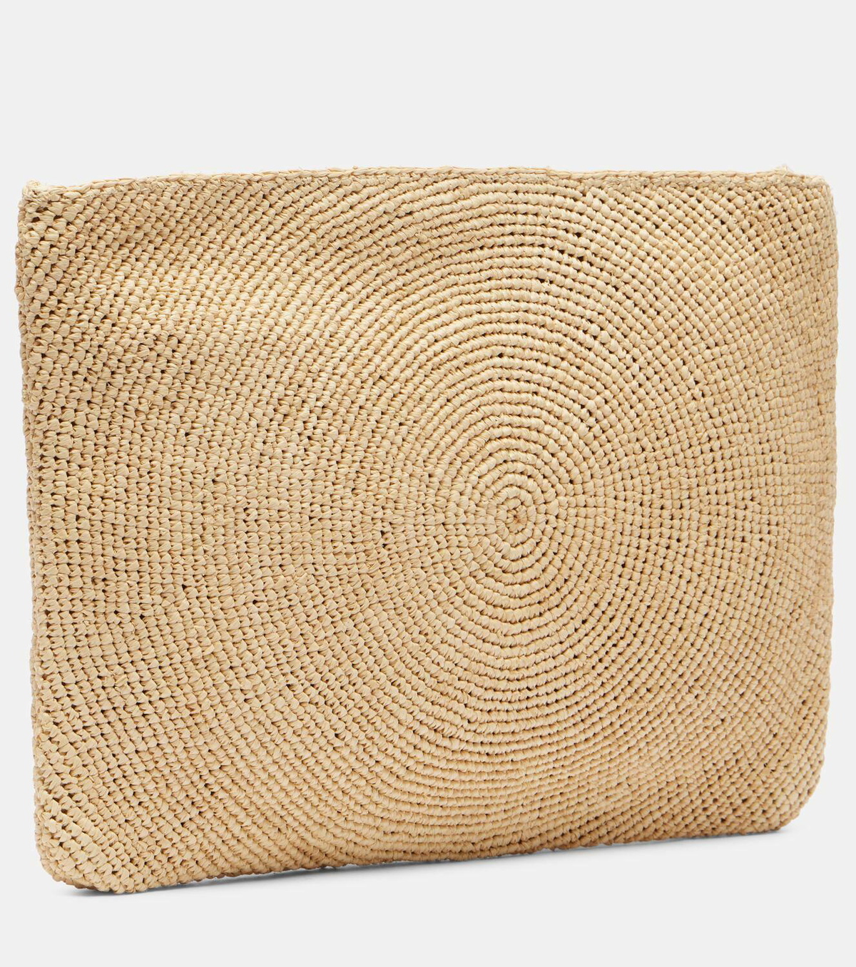 Stella McCartney Logo raffia clutch