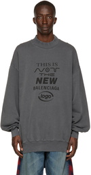 Balenciaga Grey 'This Is Not The New Balenciaga' Sweatshirt