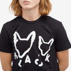Comme des Garçons Men's x Filip Pagwski Fox Print T-Shirt in Black