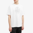 Stone Island Men's Reflective One Badge Print T-Shirt in White