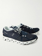 ON - Cloud 5 Rubber-Trimmed Recycled Mesh Running Sneakers - Blue