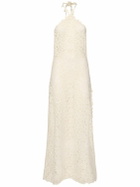 ERMANNO SCERVINO Cotton Blend Lace Long Dress