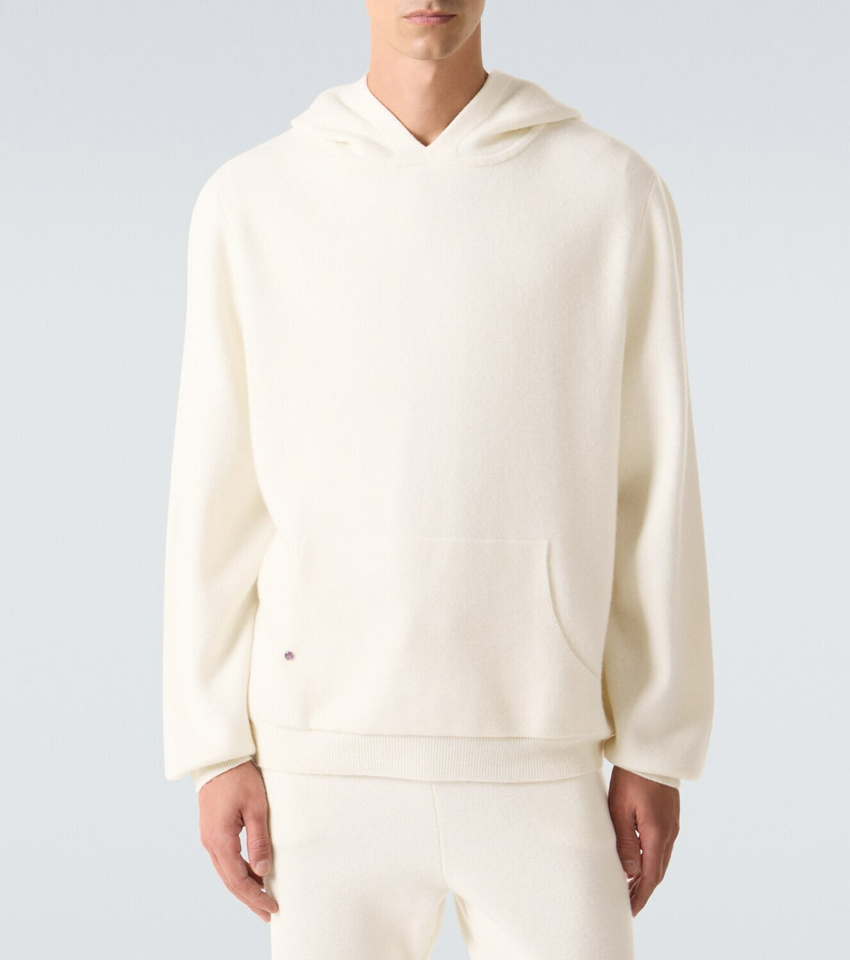 God's True Cashmere Cashmere hoodie with amethyst