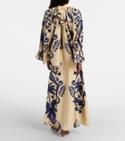 Johanna Ortiz Paisley silk maxi skirt