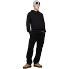 C.P. Company Black Stretch Sateen No Side Seams Lens Cargo Pants