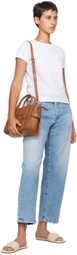 Marc Jacobs Brown 'The Leather Small Tote Bag' Tote