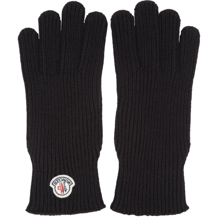 Photo: Moncler Black Wool Gloves