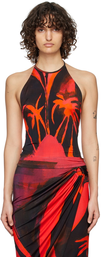 Photo: Louisa Ballou Red Halter Tank Top