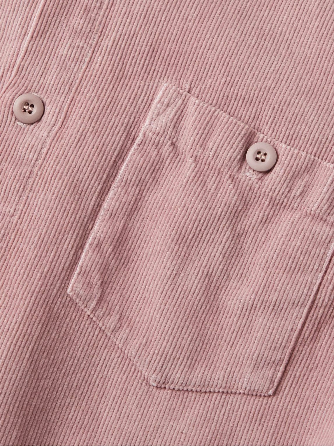 Jungmaven - Ventura Hemp and Cotton-Blend Corduroy Shirt - Pink