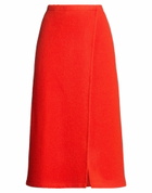 Rier Womens Midi skirt in Tomato red