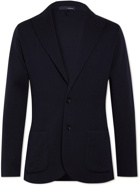 LARDINI - Slim-Fit Unstructured Knitted Wool Blazer - Blue