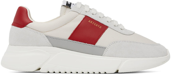 Photo: Axel Arigato Off-White & Red Genesis Vintage Runner Sneakers