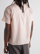 Save Khaki United - Garment-Dyed Convertible-Collar Cotton Oxford Shirt - Pink