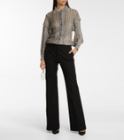 Missoni Metallic-knit shirt