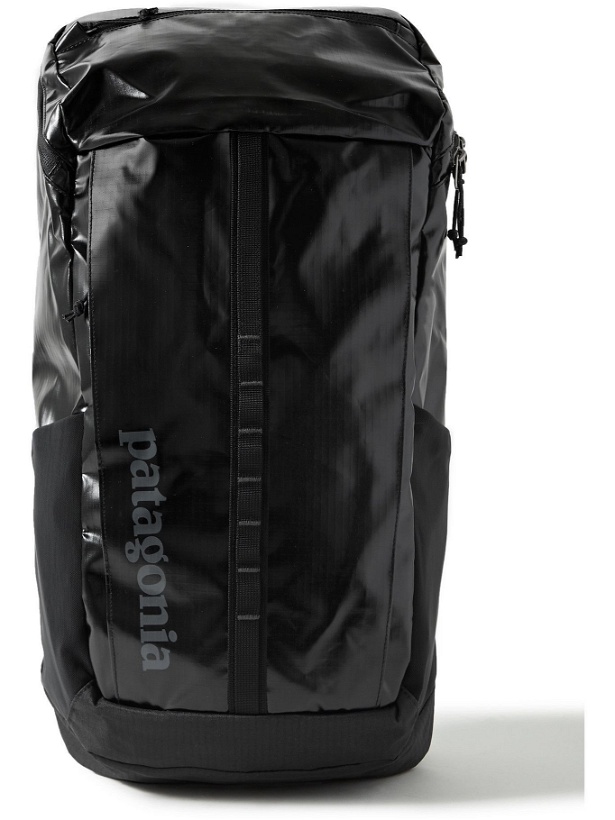 Photo: Patagonia - Black Hole Logo-Print Recycled Coated-Ripstop Backpack