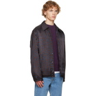 Dries Van Noten Brown & Blue Printed Jacket