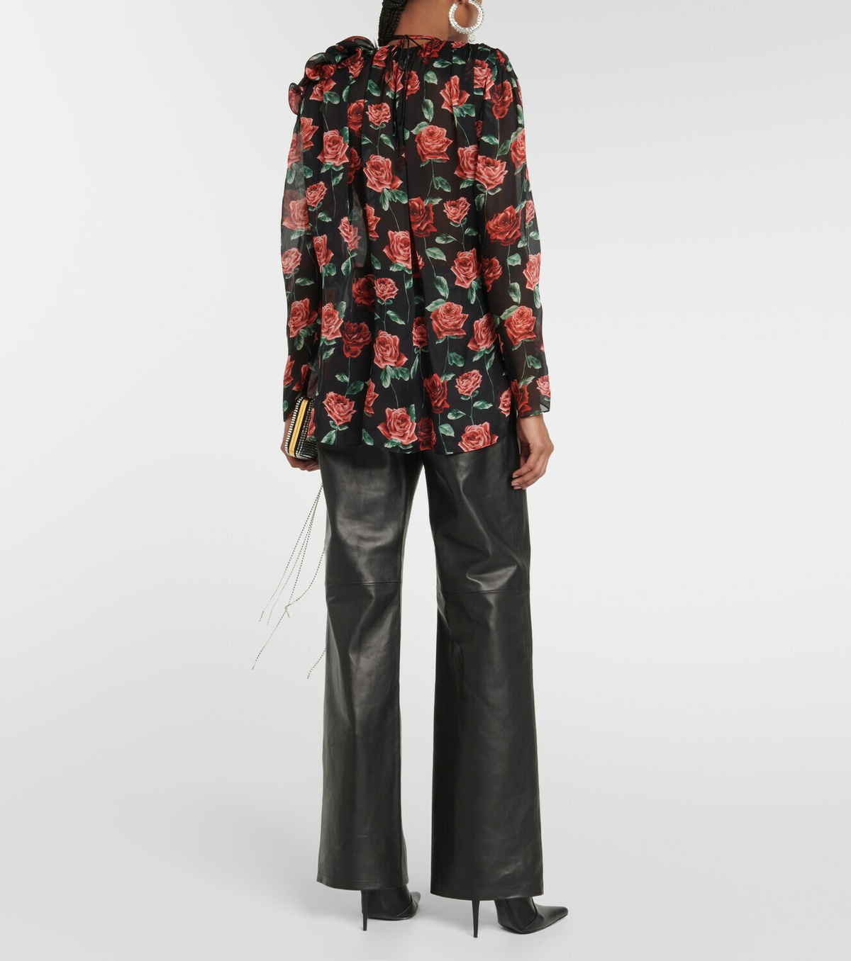 Magda Butrym Floral silk blouse
