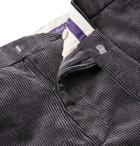 Ralph Lauren Purple Label - Gregory Grey Stretch-Cotton Corduroy Trousers - Gray