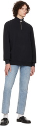 Han Kjobenhavn Black Quarter-Zip Sweater