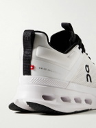 ON - Cloudnova X Rubber-Trimmed Mesh Running Sneakers - White
