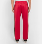 Stüssy - Striped Satin-Jersey Sweatpants - Red