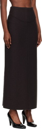 Lanvin Brown Pencil Maxi Skirt