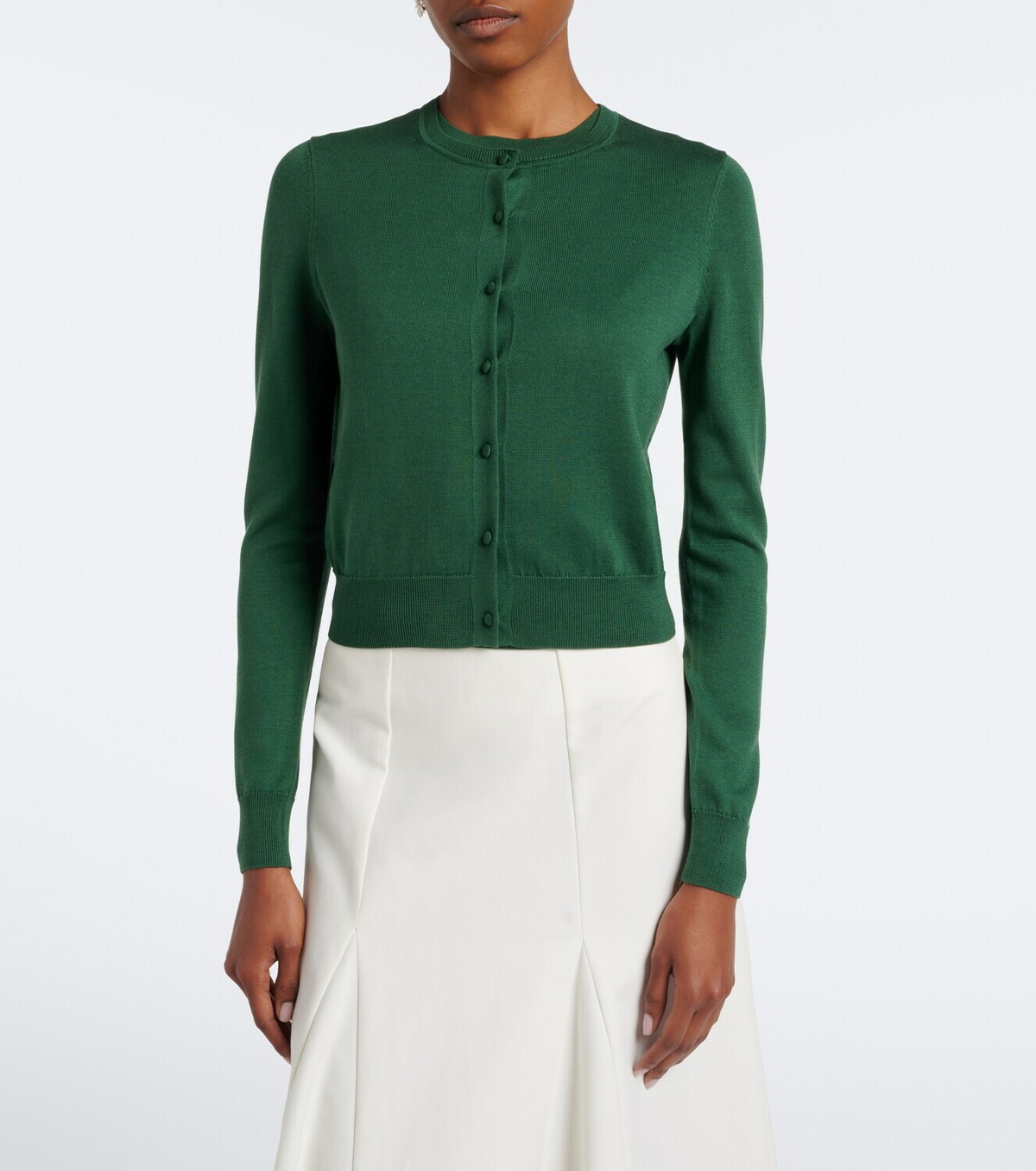 Carolina Herrera Silk and cotton cardigan