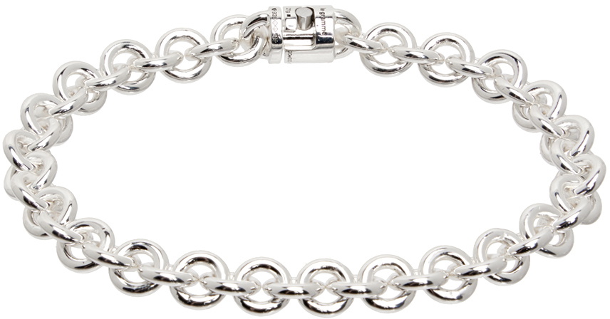 Le Gramme Silver 'Le 21g' Entrelacs Bracelet