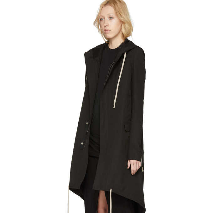 Rick Owens Drkshdw Black Fishtail Parka Rick Owens Drkshdw