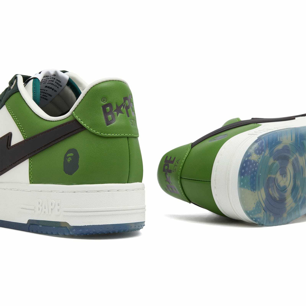 A Bathing Ape Men's Bape Sta OS Sneaker in Green