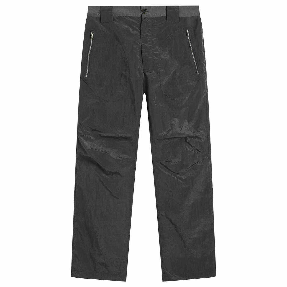 Ranra Men's Wilder Shiny Nylon Cargo Pants in Peat