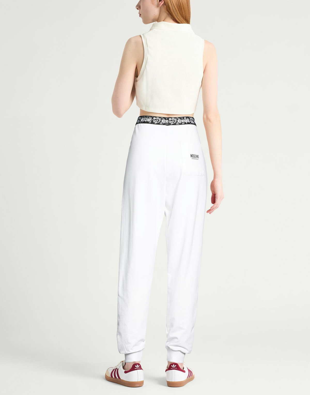 Moschino Womens Pants in White