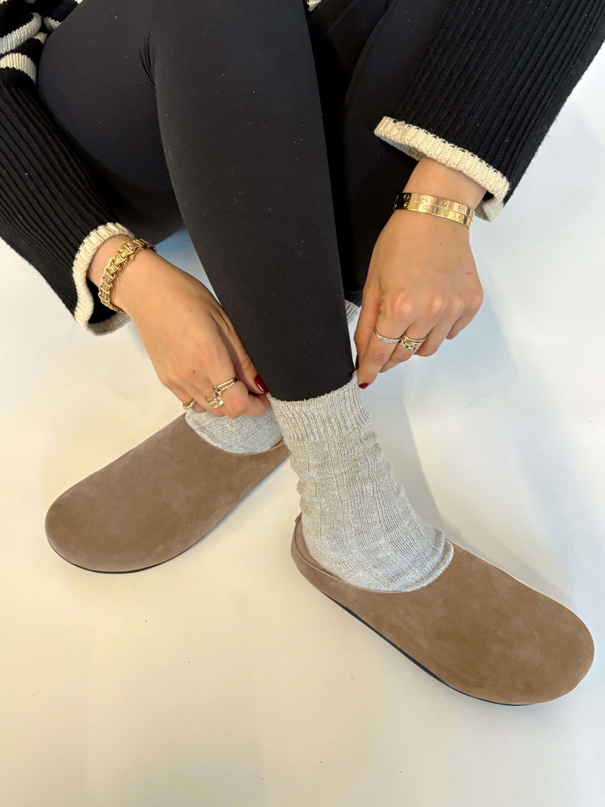 Steve Madden Fern Flats in Taupe