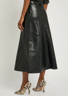 Citizens OF Humanity Cassia Leather Midi Skirt Black