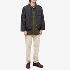 Engineered Garments Men's Flannel Work Shirt in Olive