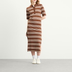 Faithfull The Brand Women's Santiago Polo Dress in Ombre Stripe