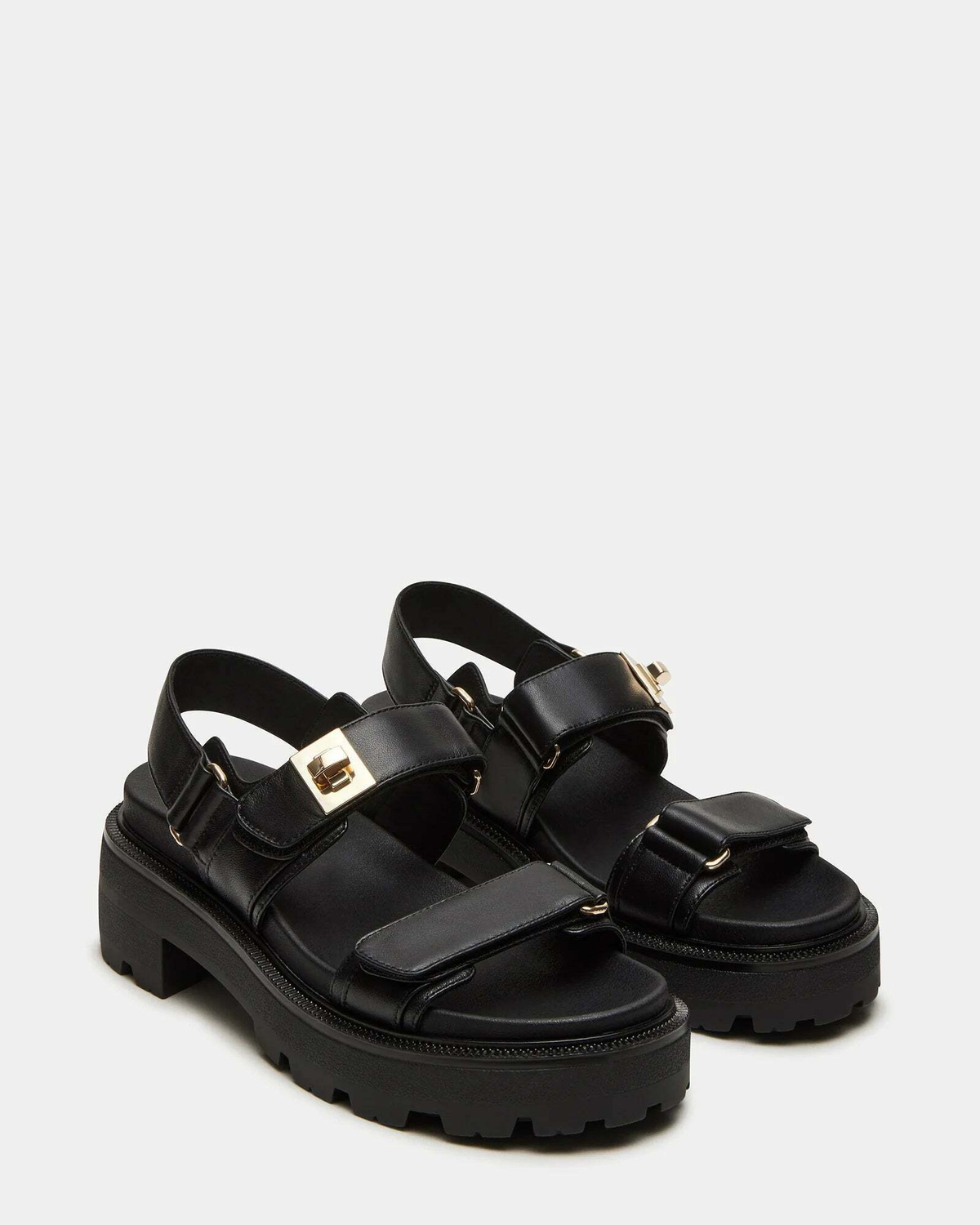 Steve Madden Supermona Sandals in Black