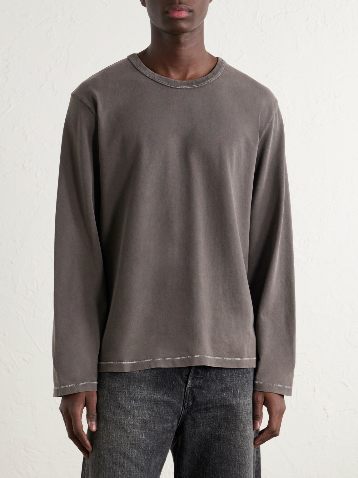 Corridor - Garment-Dyed Cotton-Jersey T-Shirt - Gray
