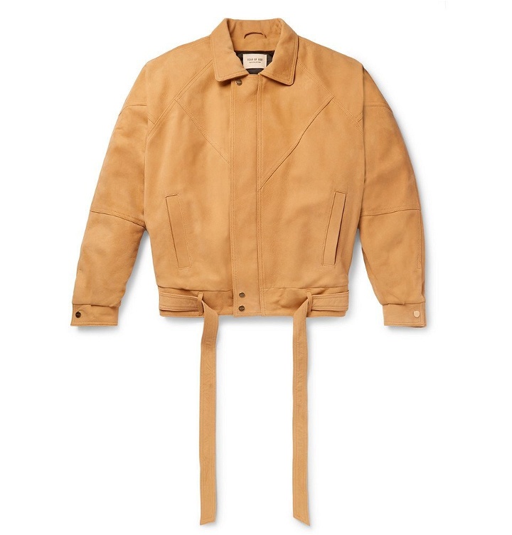 Photo: Fear of God - Belted Panelled Nubuck Jacket - Yellow